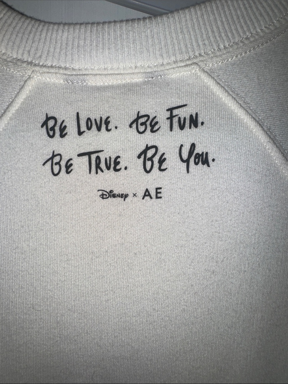 NWT Disney x AE Crewneck Sweatshirt with Ski Cartoon Graphic - Picture 5 of 7